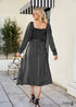 Vestido bohemio francés elegante e informal para primavera y verano de Olivia